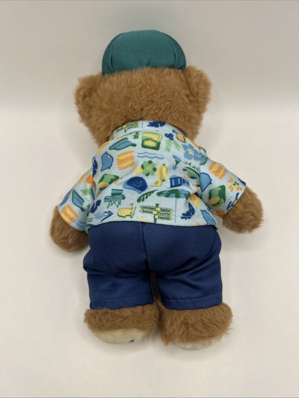 2026 Masters Tournament Boy Teddy Bear Plush Blue Shirt Cap Stuffed Animal Golf - Picture 7 of 16